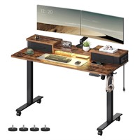 VASAGLE Electric Standing Desk with Drawers, Sit