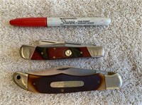 (2X) POCKET KNIVES - 1 OLD TIMER SCHRADE &