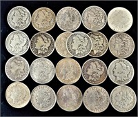 21 Antique Morgan Silver Dollars O New Orleans