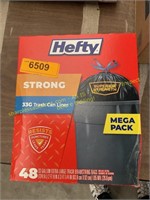 48ct Hefty Strong Trash Can Liners