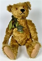 STEIFF - HARROD'S GREEN MUSICAL BEAR