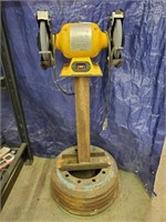 Central Machinery Double Bench Grinder On Base