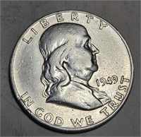 1949 s Franklin Half Dollar
