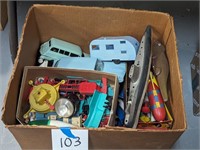Lot of Vintage Toys and Parts - Some damage