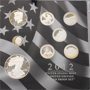 2012 US Mint Limited Silver Proof Set