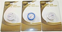 (3) Prestige Medical Analog Scope Watches,