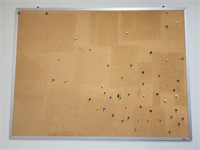 3' x 4' Cork Board with Tacks
