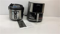 Chefman air fryer and an Aroma professional plus