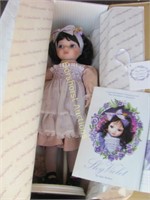 SHY VIOLET PORCELAIN DOLL BY KAY