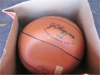 J.C. HIGGS RUBBER COVERED BASKET BALL