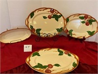 Franciscan Ware ‘Apple’ Platters, Relish USA