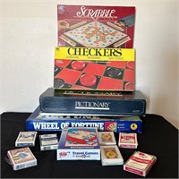 Pictonary, Scrabble, Checkers, Playing Cards ++