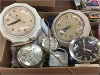 Vintage clocks, miscellaneous Decour, cosmetic
