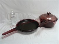 Visions Corning 2.5L Saucepan & 10" Skillet