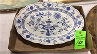 17.25” Bavaria Blue onion pattern platter