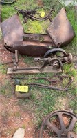 Antique Drill Press, Lug Wrench, Parts