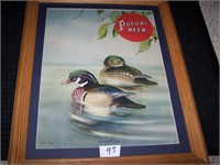 Potosi Beer Wood Duck Framed Print
