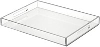 NIUBEE Acrylic Serving Tray 14x18 Inches