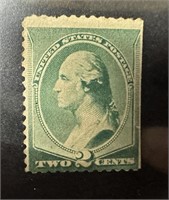 213 UNUSED SCARCE 1887 WASHINGTON ISS STAMP