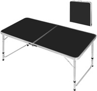 (P) Folding Camping Table, Adjustable Height Foldi