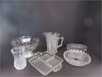 Cut and Pressed Glass Lot
