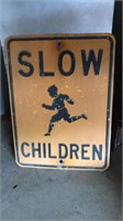 Metal Sign "Slow Children