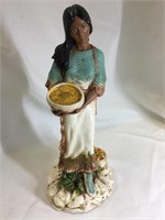 1980 Homco Native American woman figurine.  13.5”