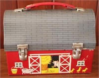 Thermos Metal Barn Lunchbox - 9" x 6.5" x 4.5"