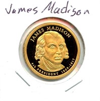 James Madison Proof Presidential Dollar