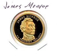 James Monroe Proof Presidential Dollar