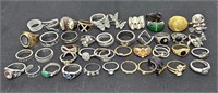 Lot of Unique Fashion Rings & Bands