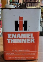 IH ENAMEL THINNER EMPTY TIN OIL CAN