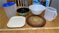 Stoneware Pizza Plate, Bundt Pan, Microwave