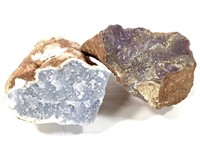 Lavendar Mist & Angelite Specimens