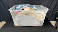 Bin of Assorted Linens