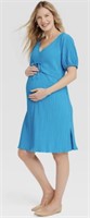 sz L Dress Isabel Maternity Blue