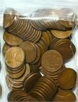(1) Bag of 100 Lincoln Wheat Cents Unsearched