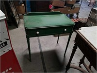 Green desk table