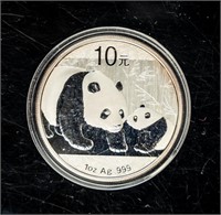 Coin 2011 10 Yuan China Panda 1 oz Silver