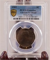 1902 PCGS Genuine Hong Kong 1 Cent Edward VII Coin
