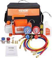 VEVOR 4 CFM Vacuum Pump with Gauge  1-Stage Rotary