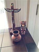 Wood totem lot