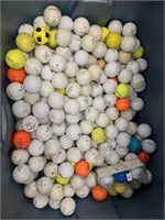 Large Tote of Used Golf Balls.