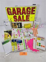 Garage Sale Stickers/Labels/Signs