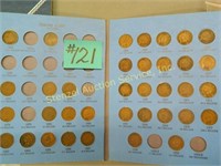 (36) Indian Head Cents in Partial Book