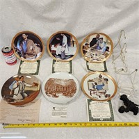5 Collectible Norman Rockwell Portrait Plates More