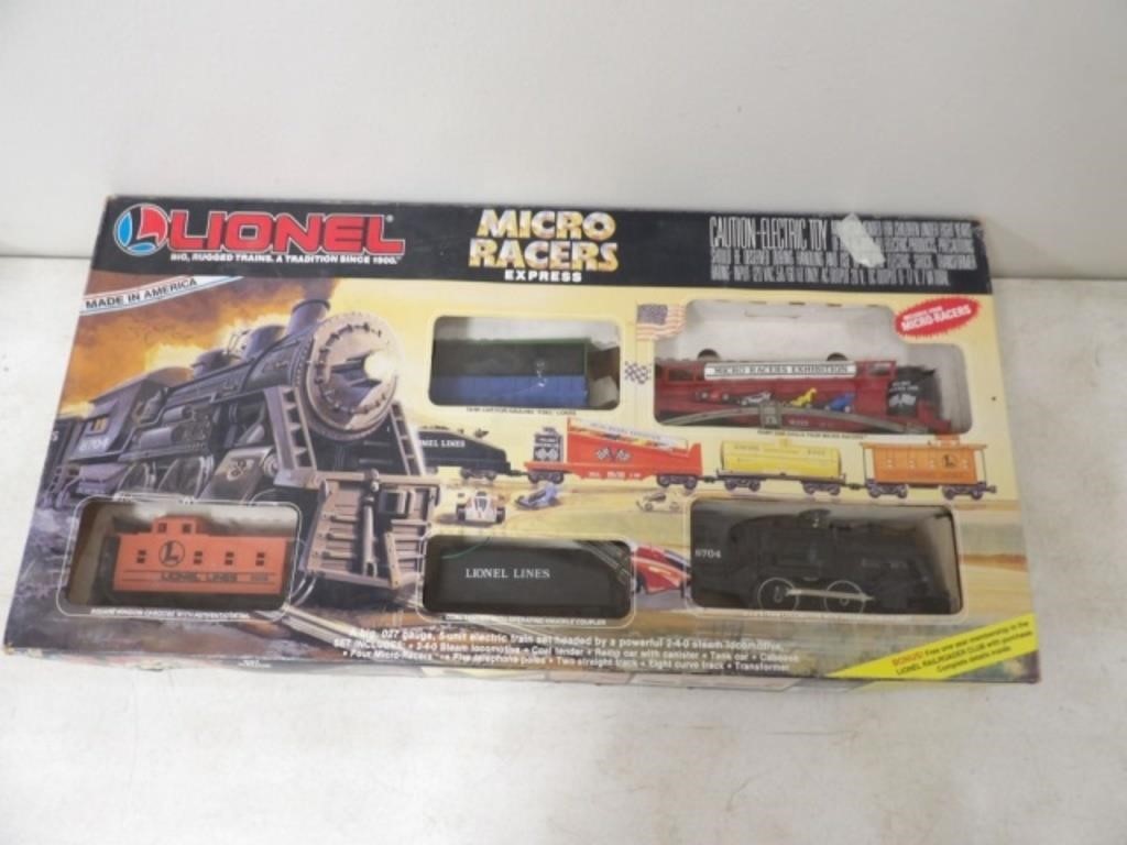 Lionel Micro Racers Express Train Set 027 Gauge