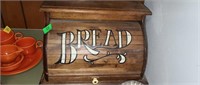 Wood Roll Top Bread Box
