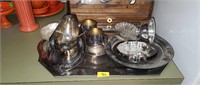 Silverplate Stainless Serving Lot