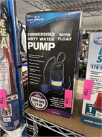 SUBMERSIBLE DIRTY WATER PUMP W FLOAT SUMP